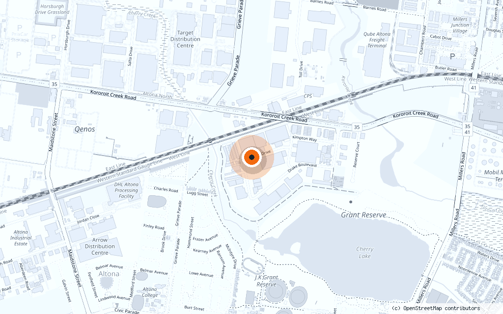 Map of Aylesbury Drive, Altona, showing the All Inclusive Stainless Steel workshop